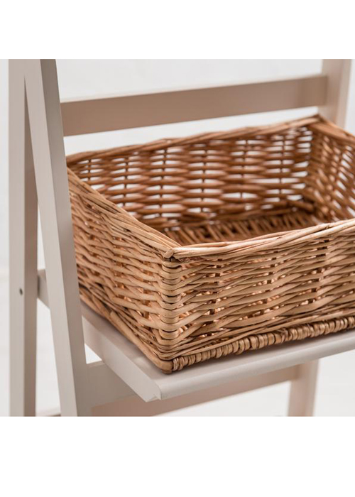 Country Style Sturdy White Wooden Wicker Baskets Ladder Storage Shelves a