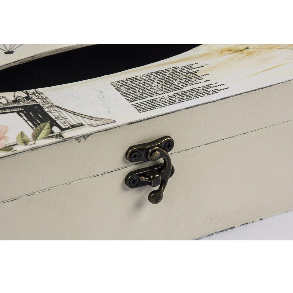 HFL069_4__Vintage Style Cream Ivory Pink Floral Rose Rectangle Tissue Box Holder Cover