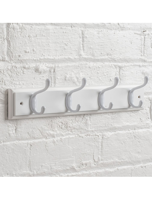 M900900_a_Paris White Heritage Painted Coat Rack White Metal 4 Hooks