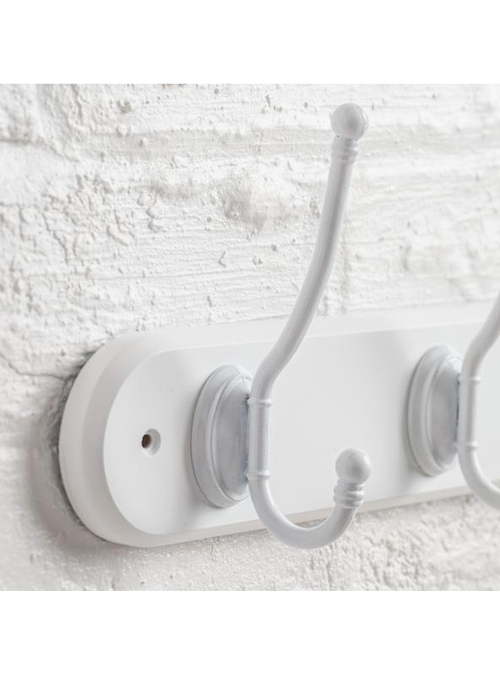 M900920_b_Elegant French Grey Sturdy Coat Hook Rack Double Metal Acorn Hooks Interior Flair