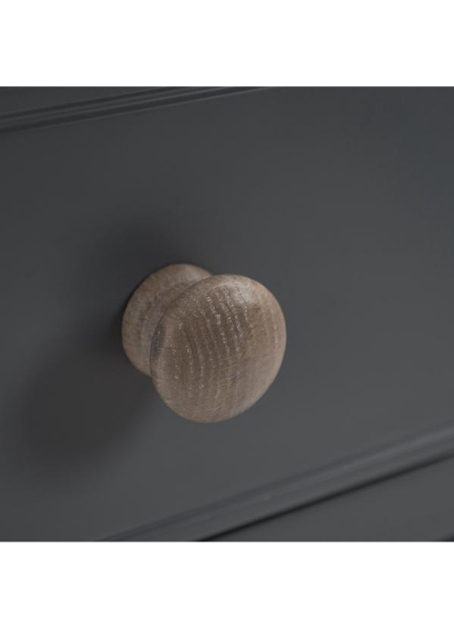 Sturdy Hand Crafted Grey Pine Oak Wooden Handles TV Television Stand b Interior Flair