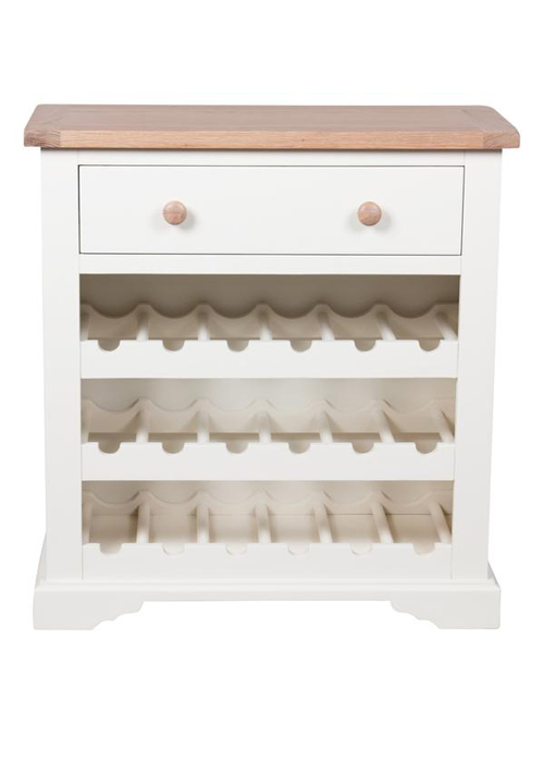 Sturdy Hand Crafted White Pine Oak Wood Handles Drawer Unit 18 Bottle Wine Rack b