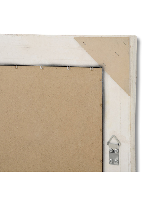 15336-c Large Baroque Ornate Antique White Decorative Rectangle Full Length Wall Mirror