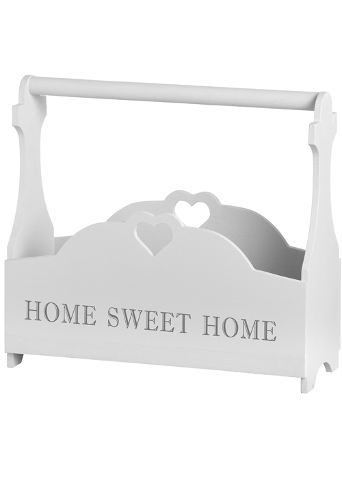 15795-a White HOME SWEET HOME Holder Trug