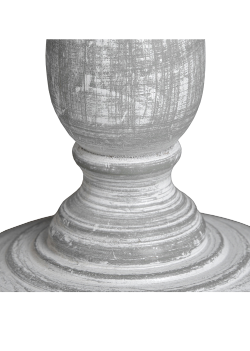 16290-a Shabby Chic Classic White Grey Table Light Lamp