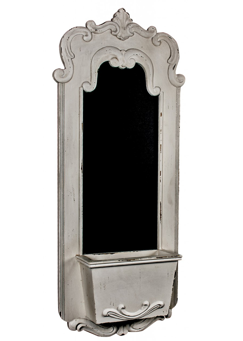 GUD229 Large Antique Cream Black Board with Storage
