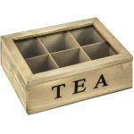 SBF009 Wooden Storage TEA Box Container