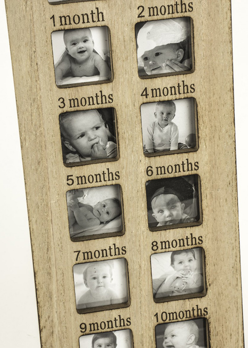 SBF012_2 First Year Heart House Shape Photo Frame