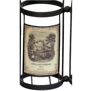 MNX173_1_Antique Style Black 2 Wine Bottle Carrier