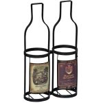 MNX173_2__Antique Style Black 2 Wine Bottle Carrier