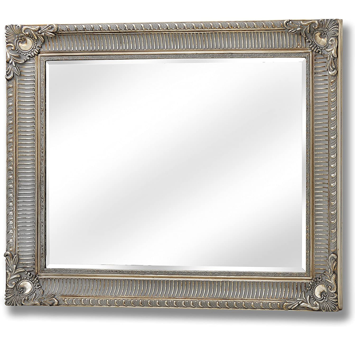 15328a Large Antique Gold Wall Mirror Interior Flair