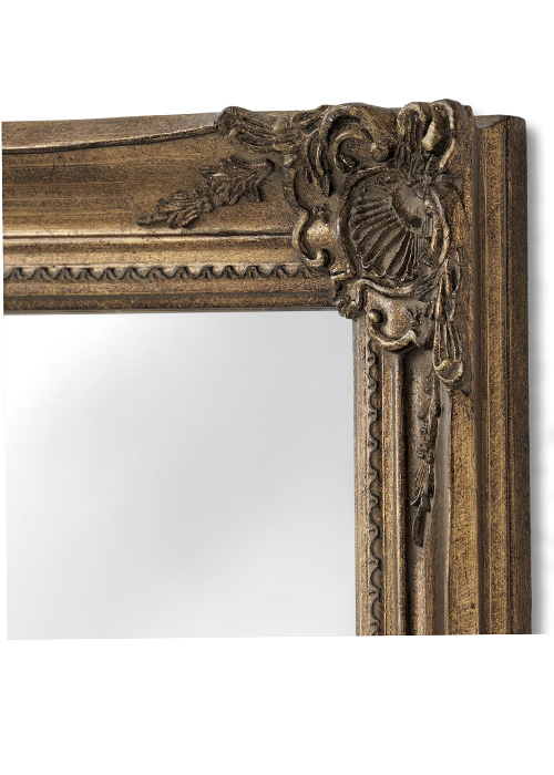 15341 B Large Antique Gold Full Length, Antique Gold Full Length Wall Mirror