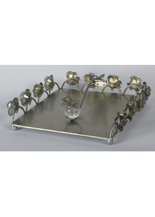 QWY003_3_Butterfly Grey Metal Napkin Holder