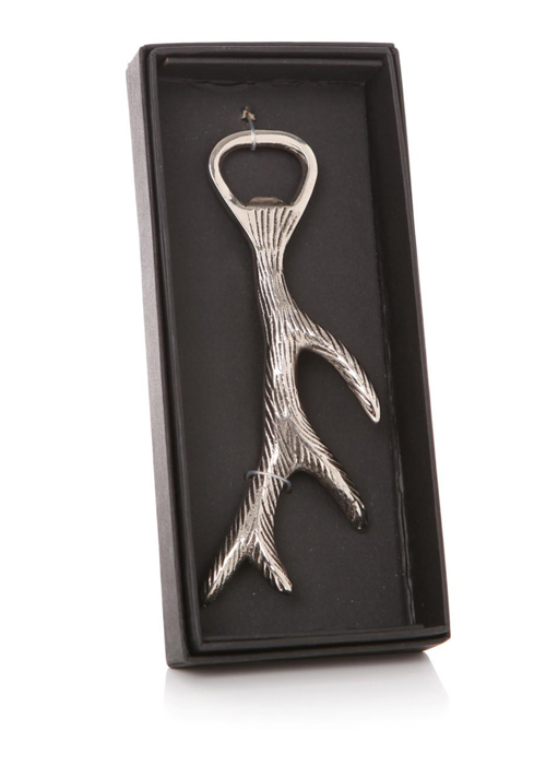 Antler Stag Silver Gift Boxed Bottle Opener