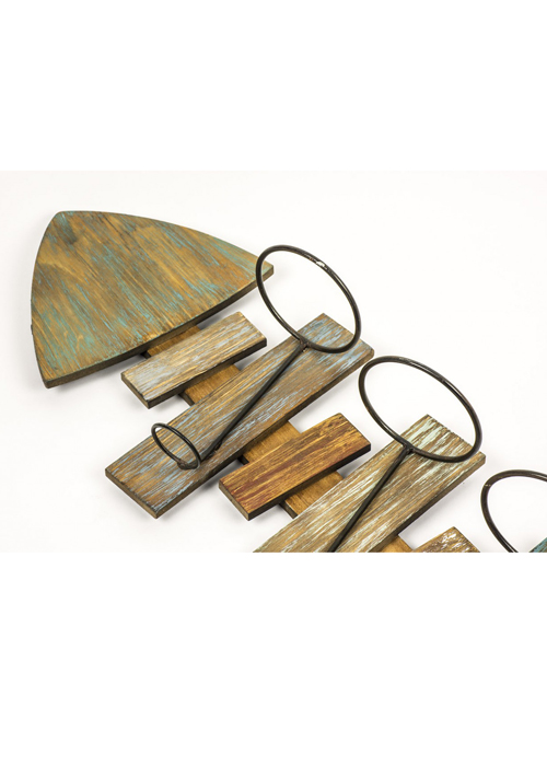 QEL023_1_Rustic Fish Shape Wine Display Rack