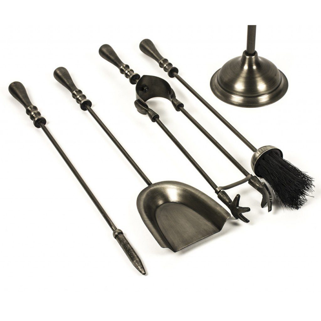 QPR025_4_Antique Grey Fireside Companion Set
