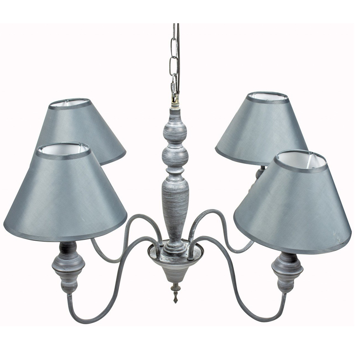 Shabby Chic Grey Silver Ceiling Light
