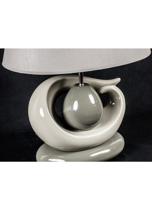 WUD006_3_Grey White Sculptural Table Lamp Interior Flair