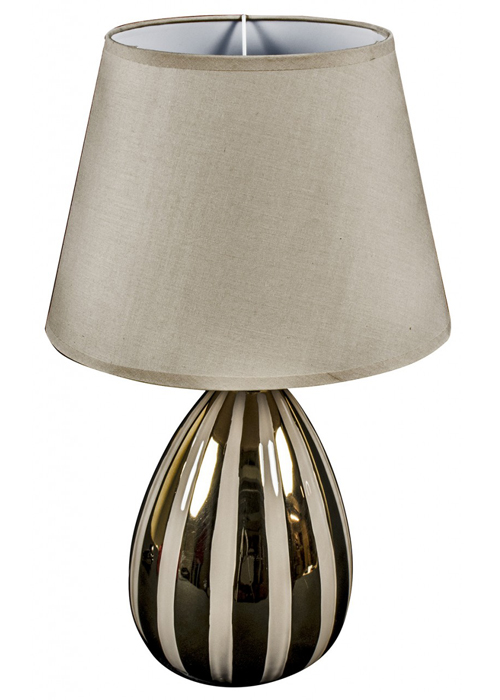 WUD007 Gold Metallic Stripes Table Lamp