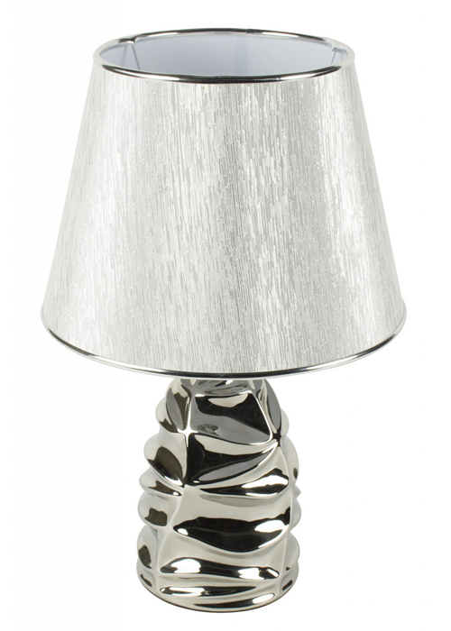 WUD012__Silver Chrome Segment Table Lamp