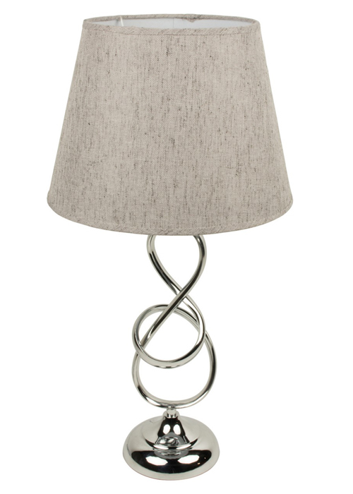 WUD016_Elegant Silver Grey Table Lamp