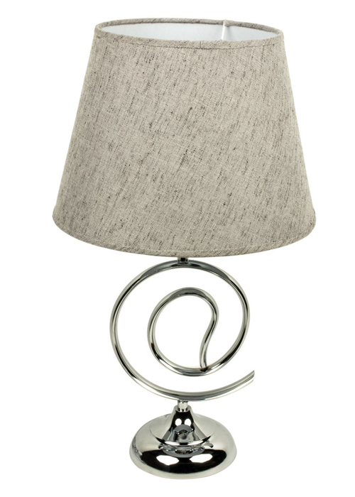 WUD018_Contemporary Silver Chrome Table Lamp