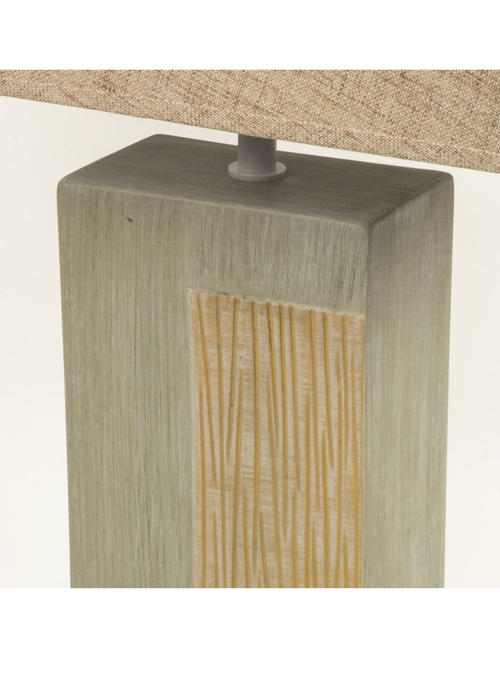 WUD020_2_Contemporary Grey Beige Table Lamp