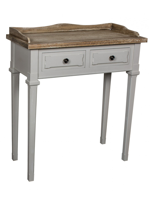ZJW128_French Country Grey Desk Console Table