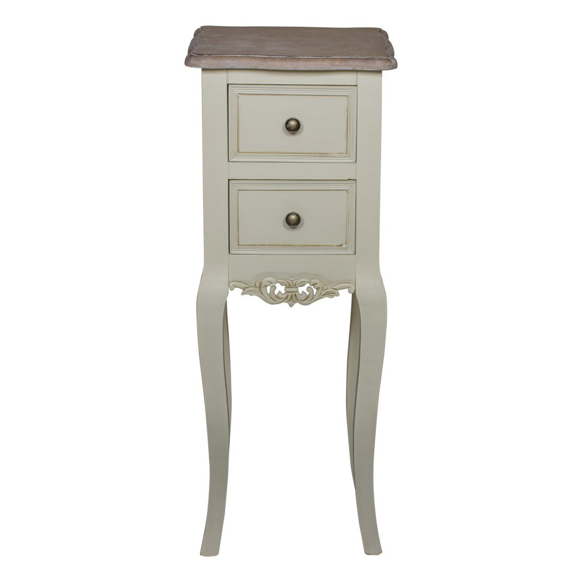 ZJW141_1_French Antique Grey Bedside Table Interior Flair