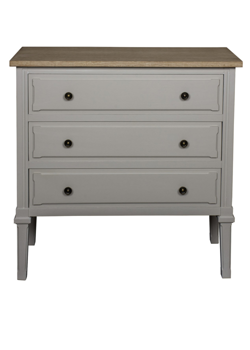 ZJW160_Country Style Grey Chest of Drawers
