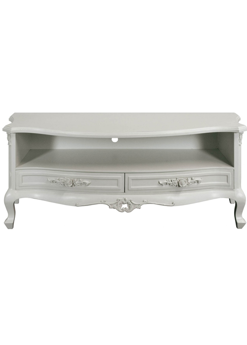 pls047-1_White Rose Wide Cabinet TV Stand