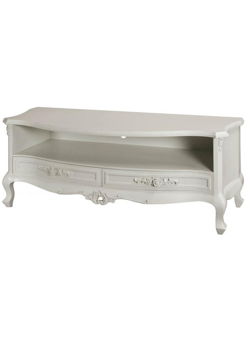 pls047-5_White Rose Wide Cabinet TV Stand