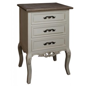 zjw005-a French Country Cream 3 Chest Drawers