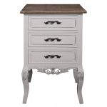 zjw005__French Country Cream 3 Chest Drawers