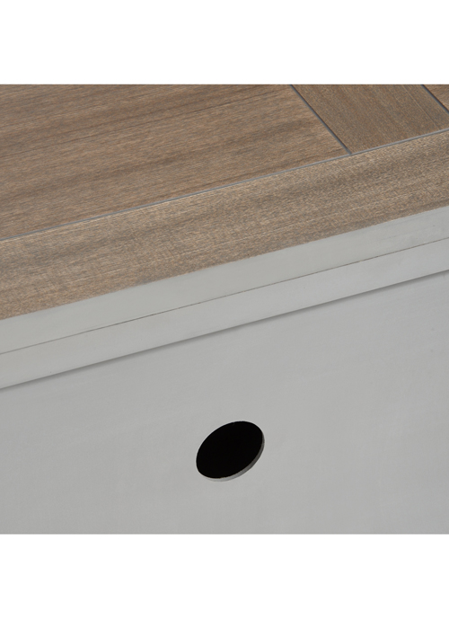 17424-c French Country Grey Television Unit