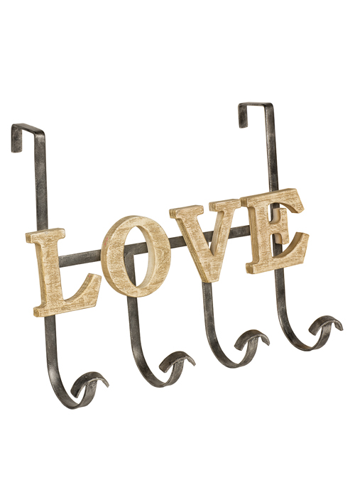 MNX277_LOVE Rustic Over Door Hooks