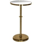 MNX291_Contemporary Mirror Top Gold Metal Table