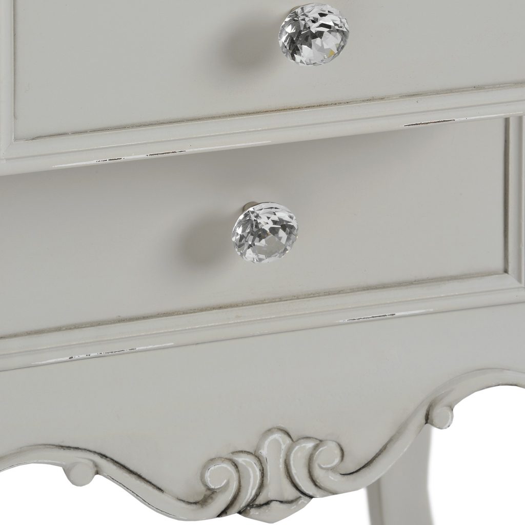 17046-a French Antique Grey Side Table