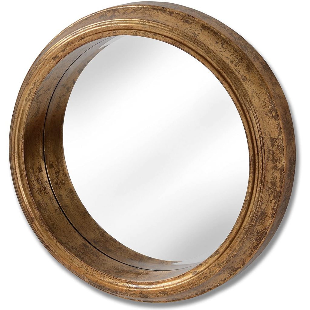 18384 Large Gold Deep Frame Wall Mirror