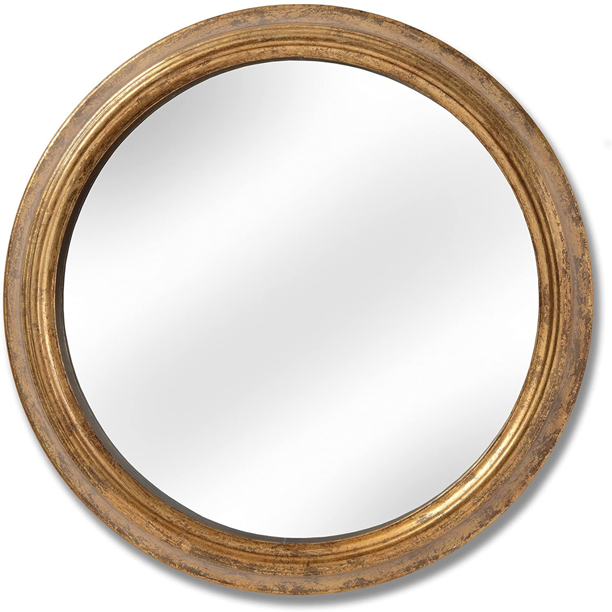 18384a Large Gold Deep Frame Wall Mirror Interior Flair
