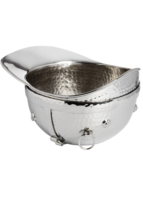 18607-a Polished Nickel Riding Hat Wine Cooler