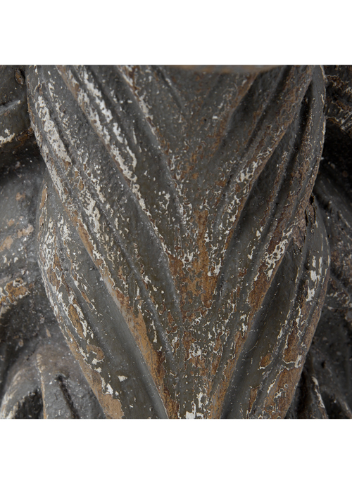 18668-a Antique Style Brown Grey Wall Shelf