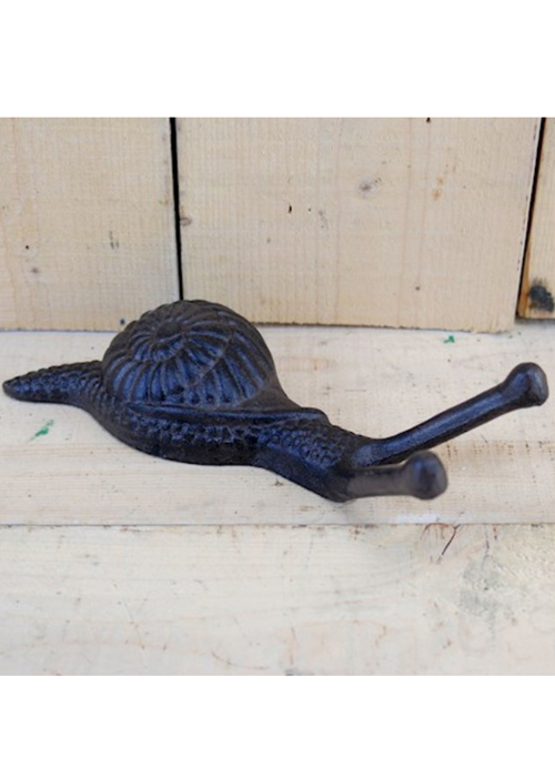 3665 a Garden Snail Antique Brown Boot Jack