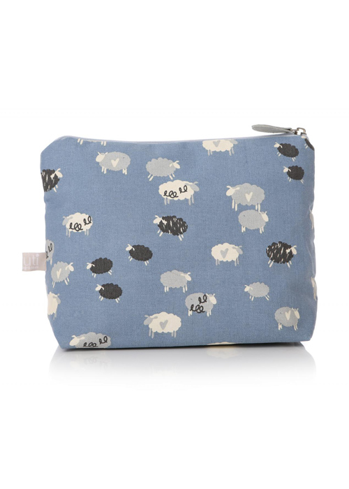 48288_Sheep Hearts Blue White Wash Bag