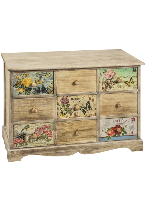 PAX004_Vintage Style Floral Chest of Drawers