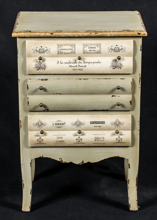 PGO052_1_Shabby Chic Grey Books Chest of Drawers