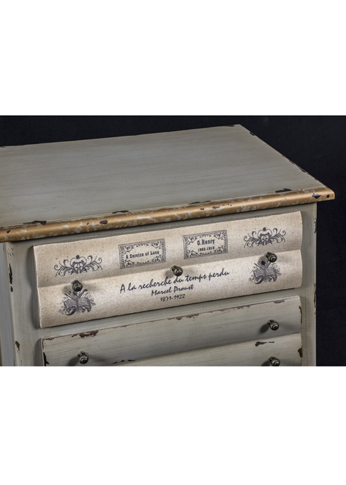PGO052_2_Shabby Chic Grey Books Chest of Drawers