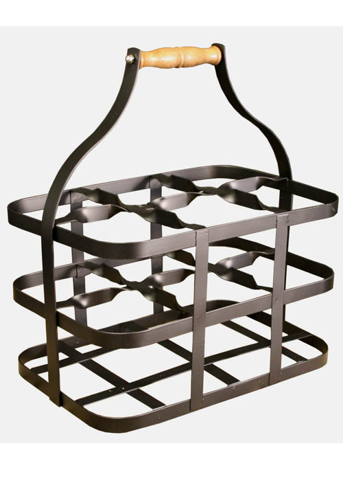 SC163 Vintage Black Milk Wine Bottle Holder