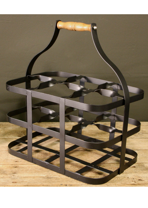 SC163_1 Vintage Black Milk Wine Bottle Holder