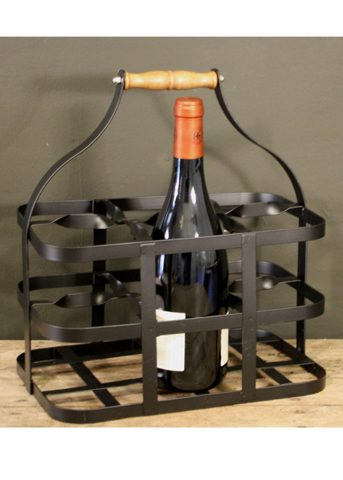 SC163_2 Vintage Black Milk Wine Bottle Holder